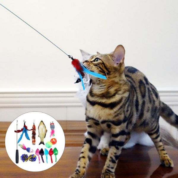 

cat toys 70% drop15pcs/set mice safe lifelikes metal pet funny interactive playing for