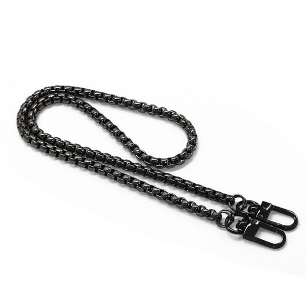 

bag parts & accessories 120cm purse replacement handbag chain strap with buckles metal, Black