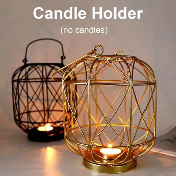 

minimalist style geometric iron candlestick candle holders home for wedding decoration