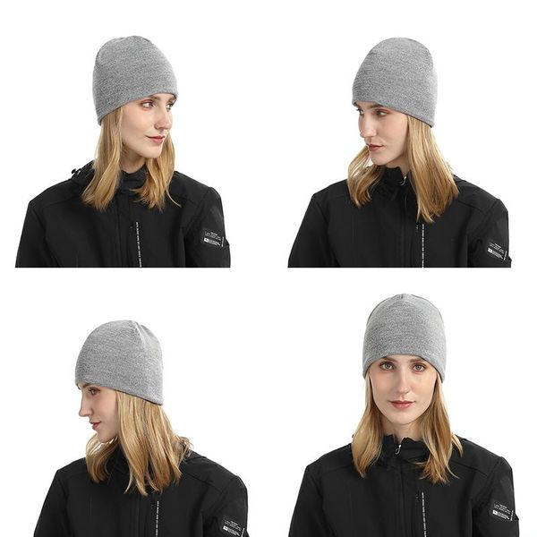 

beanie/skull caps winter pullover female soft bonnet autumn warm beanie hats women men solid color hat trendy knitted neutral baotou, Blue;gray