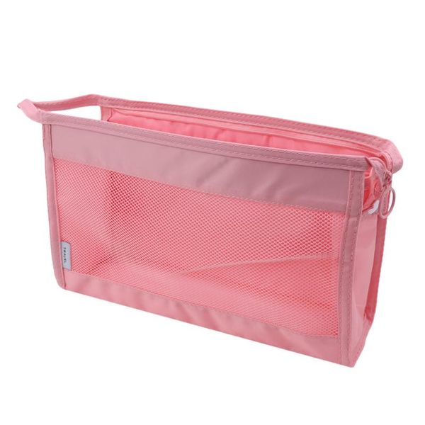 

mesh cosmetic makeup bag storage toothbrush pouch washing organizer portable case transparent travel nylon women zipper pillow bags & cases