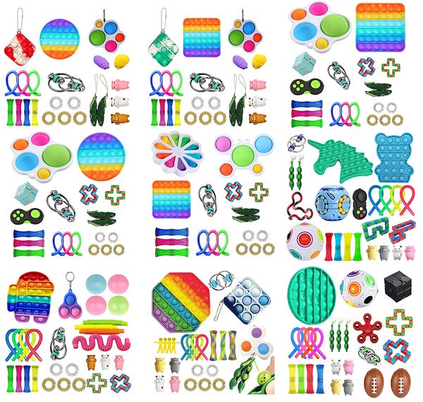 

Sensory Fidget Toys Set Adult Kids Funny Nonestress Toys Push Bubble Fidget Sensory Toy Autism Special Needs Stress Reliever Toy