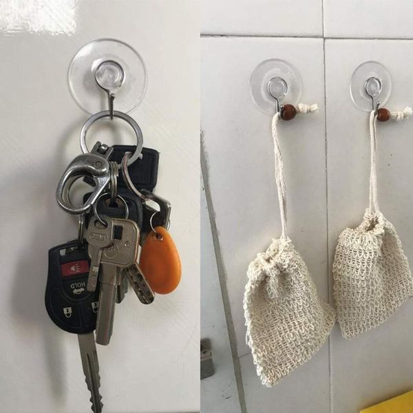 

hooks & rails multi-purpose suction cup no trace hook vacuum self adhesive sticky holder transparent wall sucker plastic hanger