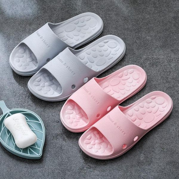 

slippers women summer thick bottom indoor home couples bathroom soft ins tide to wear cool, Black