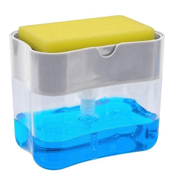 

liquid soap dispenser 2-in-1sponge rack and sponge caddy 13 ounces home el bathroom