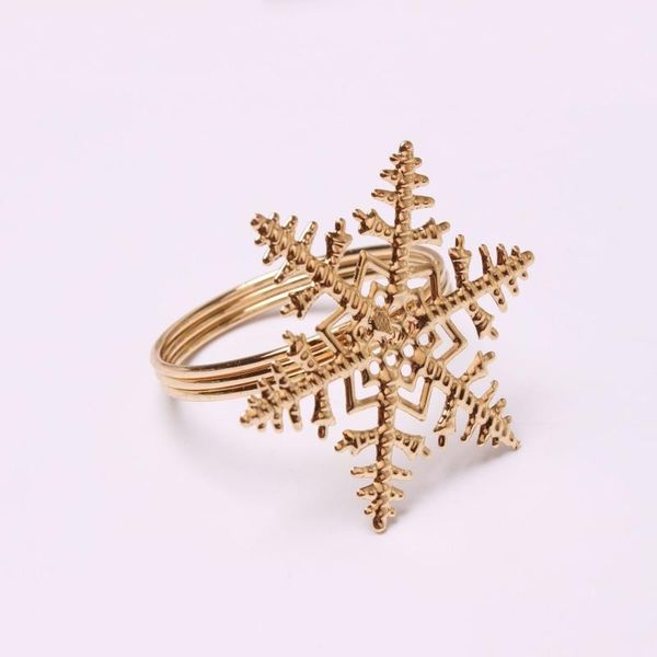 

metal christmas snowflake napkin ring plating gold western table decoration for el wedding banquet rings