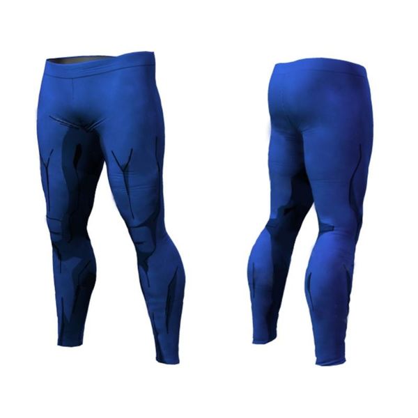 

men's pants tights compression sport men running gym leggings training and joggings soccer sports for, Black