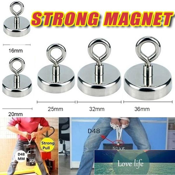 4PC Super Forte Magnete Al Neodimio Pot Pesca di Recupero Magneti Al Neodimio Rotondo Potente Gancio Magnetico Pesca in Mare Magnete Searcher