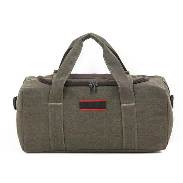 

storage bags large capacity canvas hand luggage bag outdoor men women travel duffle