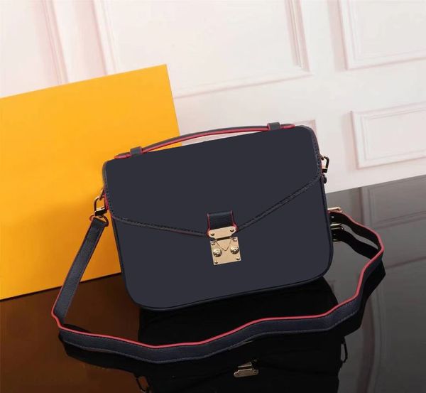 

2022 luxurys designers women bags lady brown handbag genuine leather lock totes handbags purses crossbody strap bag accessories
