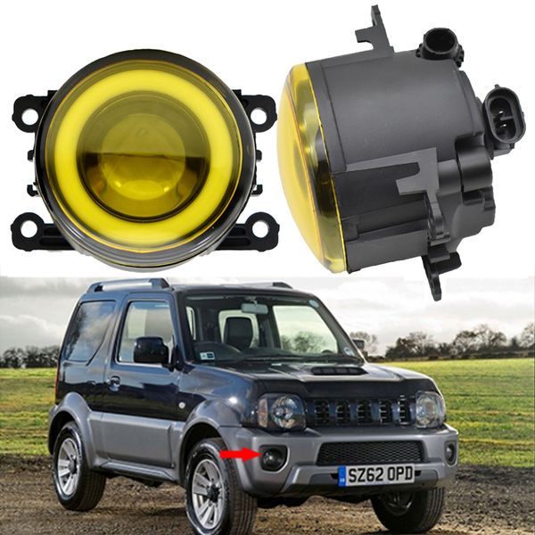 

pair led angel eyes drl for suzuki jimny fj 2018 2017 2016 2015 2014 2013 2010 2009 2008 2007 2006-1998 fog lights 12v h11