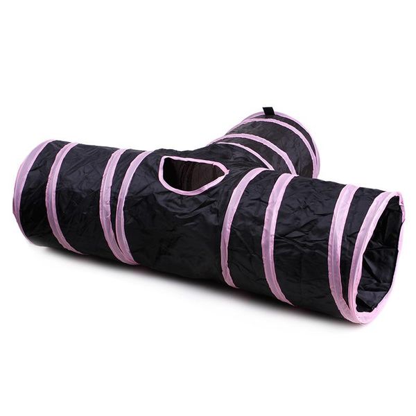 

cat toys pet products ring paper three-way tunnel zhiyi drill barrel foldable channel tower
