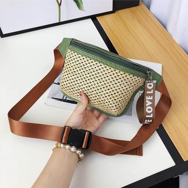 

fashion lady classic woven casual wild waist bag messenger chest travel fanny pack holiday money belt
