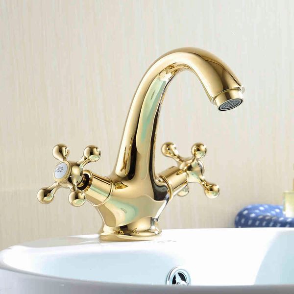 

bathroom sink faucets modern gold brass basin style vanity mixer tap deck mounted gz7304k hy-808 woe8