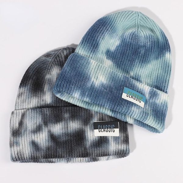 

beanies 2021 winter hat knitted warm skullies cotton men's hats for women's