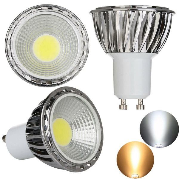 

bulbs led spot light gu10 10w 220v lamp cob chip 60 beam angle spotlight bulb for downlight table 110v 85-265v