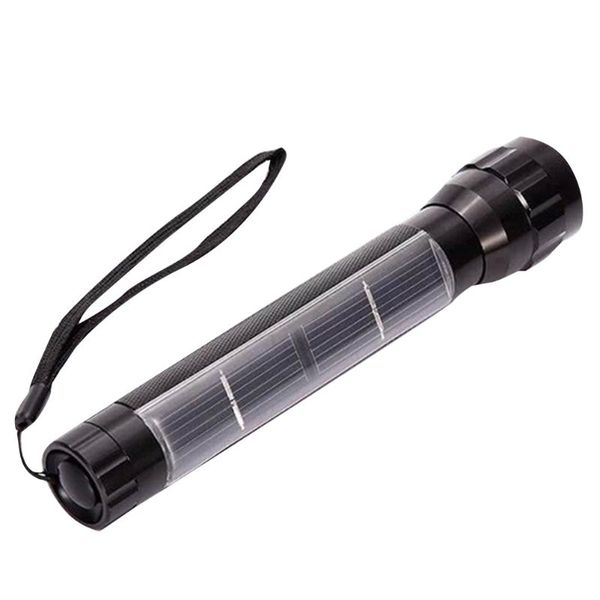 

bulbs 1 pc led camping light rechargeable spotlight solar charger lantern outdoor glare (black) #h20