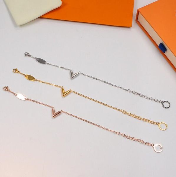 

designer bracelet golden trend bracelet letter woman men hard bracelet ladies classic letter beautiful accessories jewelry box, Black