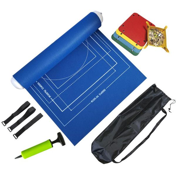 

soft jigsaw roll storage mat compact home kids toy felt cloth multifunction portable lightweight rectangle with inflatable tube bags
