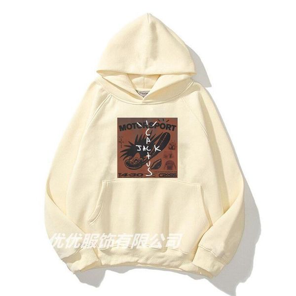 

men's hoodies & sweatshirts travis scofranchise yup hoodie men women silver three-dimensional logo fashion sweatshirt trend comfortable, Black