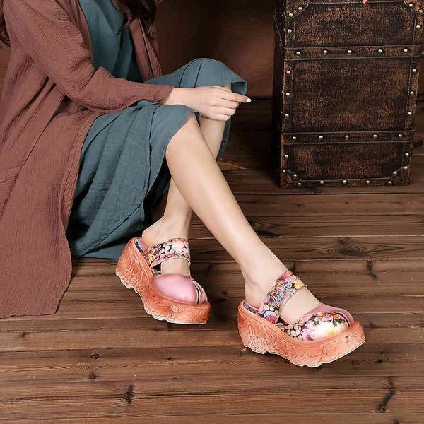 

sandal 2021 cool hand nation slipper woman genuine shoes time women sandals, Black