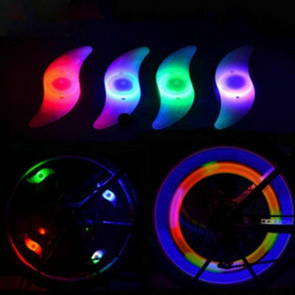 

strings 10pcs/lot fancy bike bicycle cycling safety lamp spoke durable long lasting convenient wire tire tyre wheel led bright light