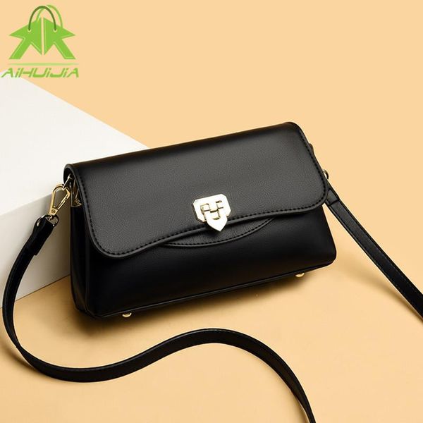 

evening bags fashion shoulder women designer simplicity messenger bag 2021 pu leather solid color travel female handbag