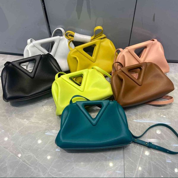 

2021 cloud inverted triangle clip bag dumpling niche candy color menger