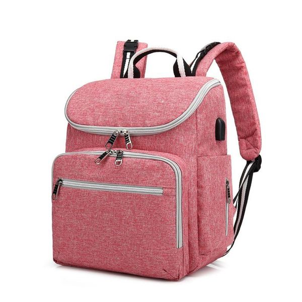 

fashion usb charging baby diaper bags backpack for mom maternity stroller bag insulation