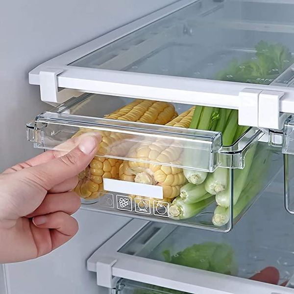

storage bottles & jars refrigerator drawer organizer bin pet transparent fridge containers