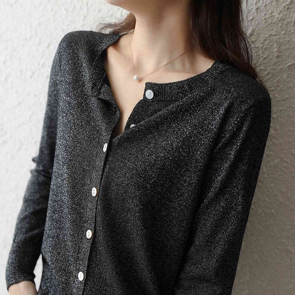 

coats coats 100% pure cotton women autumn winter sweater clothing o-neck cardigan long sleeve casual basic shirt top, Tan;black