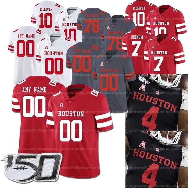 Custom Uomo Donna Youth College Football Jersey Ed Oliver Case Keenum D'Eriq King Jeremy Singleton Christian Trahan Austin Robinson David Anenih Kyle Allen Smith