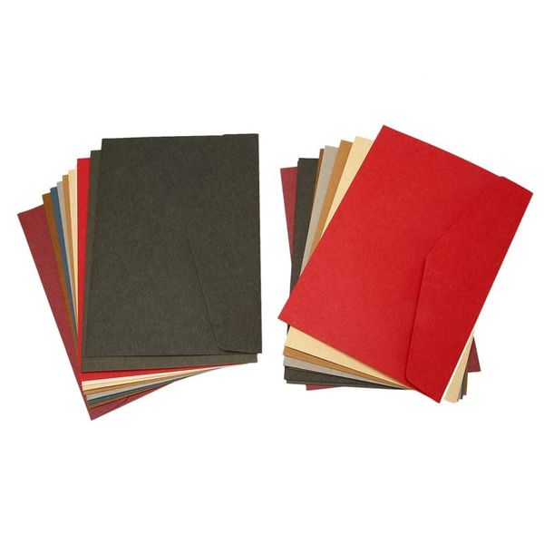 

gift wrap 20pcs retro invitation letter envelope thicken paper no. 7 suitable for birthdays, weddings, etc.