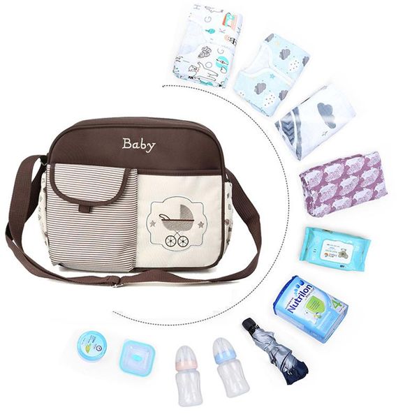 

diaper bags 2021 mommy single bag large capacity travel cartoon stroller durable microfiber multifunction maternity nappy