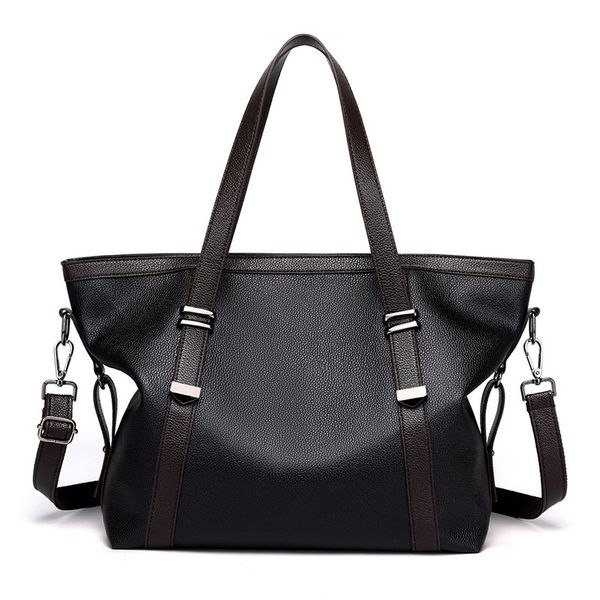 

women's leather handbags soft pu waterproof shopper totes shoulder bags for female satchels