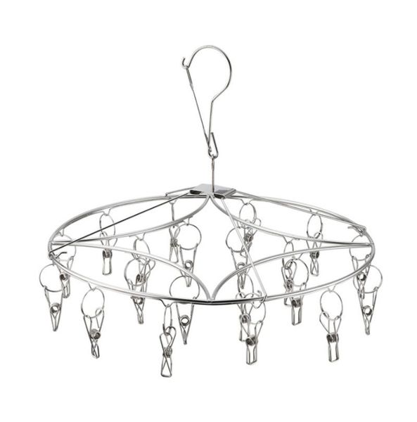 

hangers & racks sock drying laundry drip hanger round with 20pcs pegs indoor outdoor clothesline hanging dryer clothespins baby