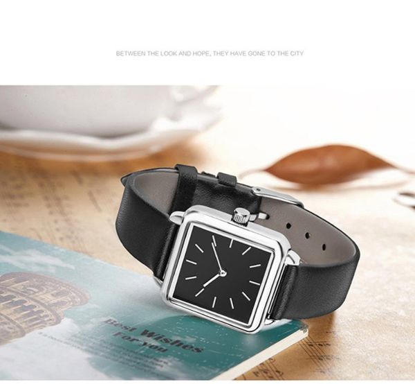 

wristwatches simple elegant woman watch fashion wrist leather bracelet women's watches gift for lady quartz relojes para mujer, Slivery;brown