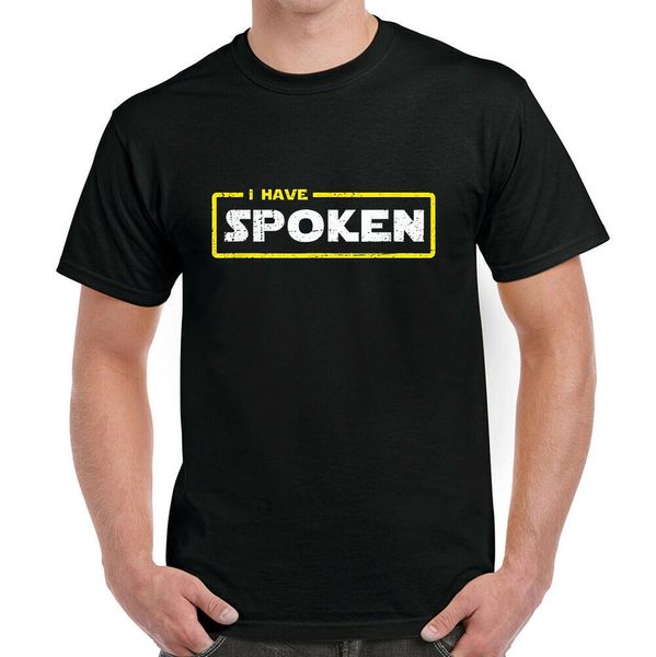 

i have spoken funny cotton t-shirt, White;black