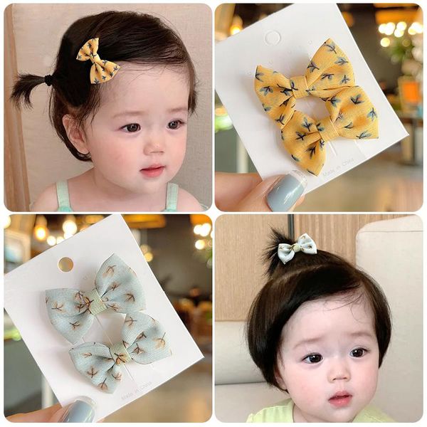 

pcs/set children cute sweet flower bow ornament hair clips baby girls lovely alloy barrettes hairpins kids accessories, Slivery;white