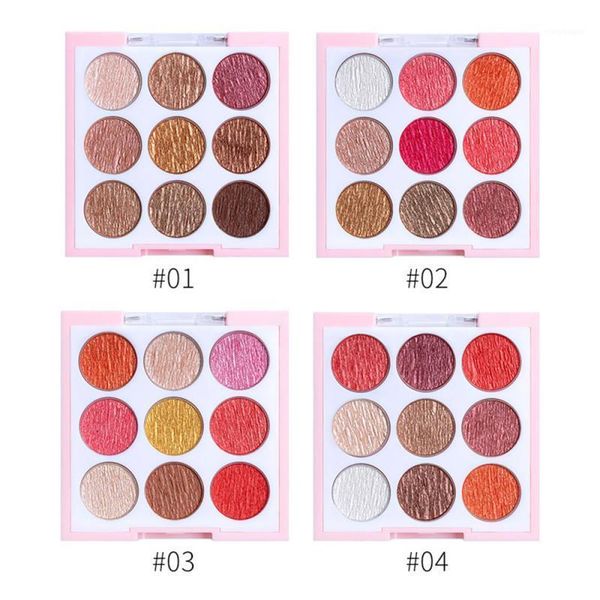

eyeshadow-palette matte glitter 9 color female shiny waterproof drop1