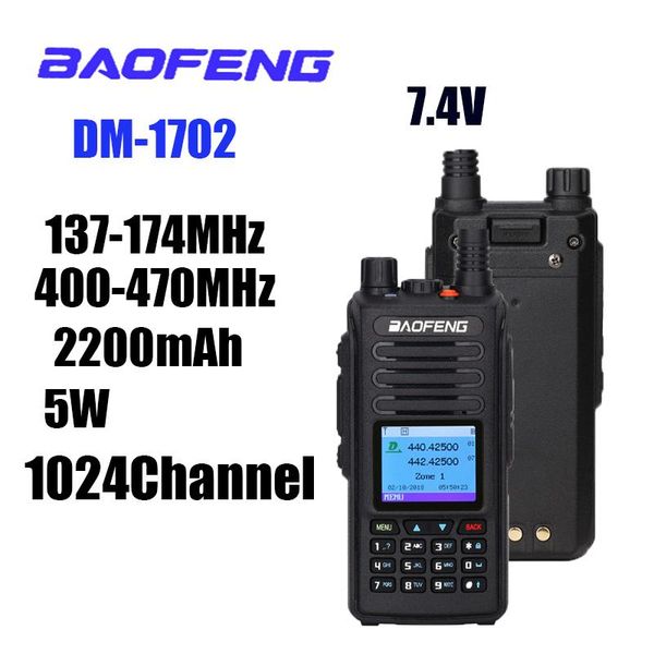 

walkie talkie 2021 baofeng dm-x gps dual time slot dmr digital/analog upgrade of dm-1702 dm-1701 radio