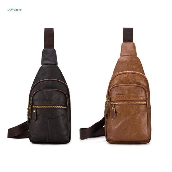 

backpack men's sling bag pu leather chest shoulder crossbody multifunction anti theft outdoor sport purse