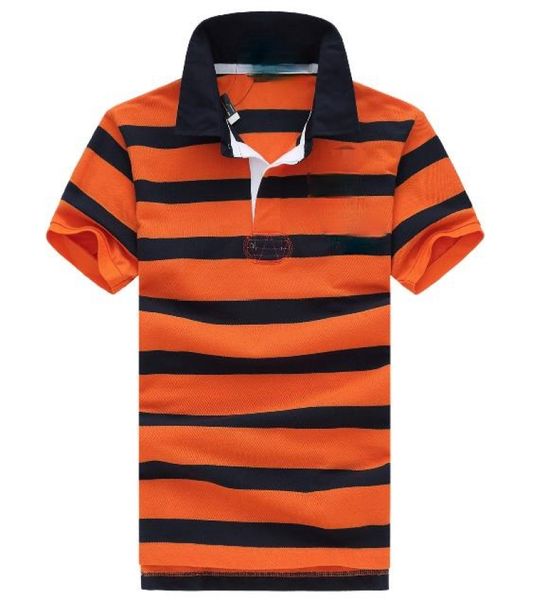 

qulogo306 horizontal stripes between big men's loose t-shirts with short sleeves, White;black