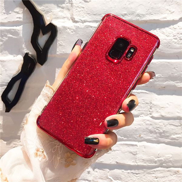 

electroplating glitter phone cases for iphone 12 11 pro promax x xs max 7 8 plus samsung s10 s20 note10 note20
