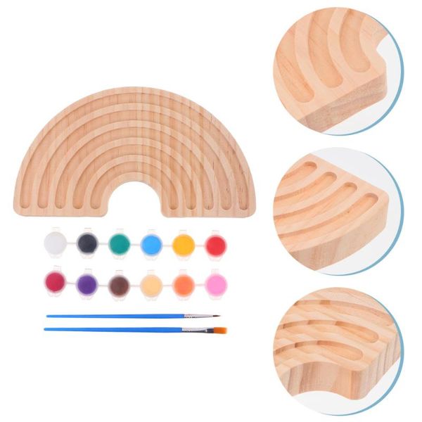 

decorative flowers & wreaths 1 set wood craft diy deskdecoration for home