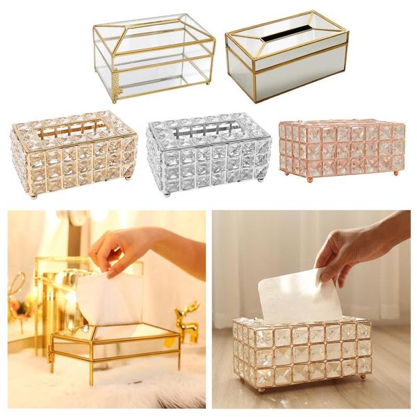 

tissue boxes & napkins bling rhinestone crystal box cover case napkin holder for living room