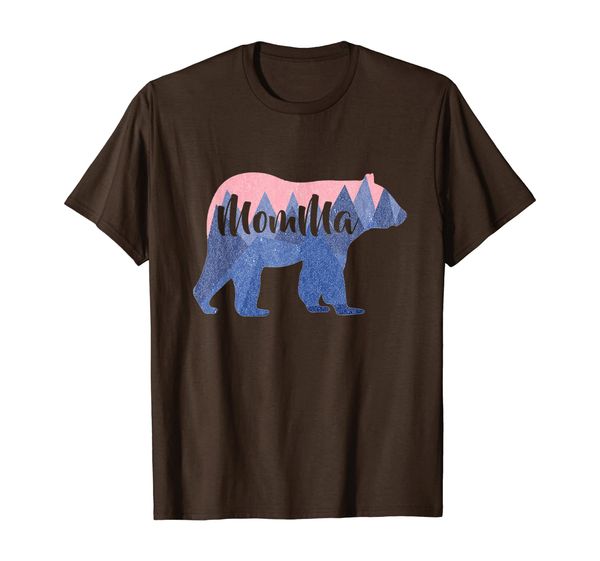 

vintage momma bear shirt cute camping shirt for family, White;black