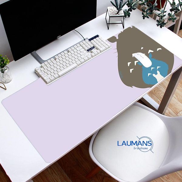 

mouse pads & wrist rests xl lockedge large gaming pad computer gamer totoro rubber keyboard desk mousepad for pc 70x30cm