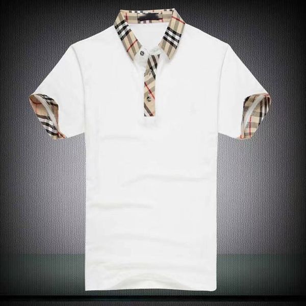 

Men's Polo Shirt horseman embroidered Plaid collar short sleeve multicolor size s-3xl. Main picture of the sender. It can be wholesale, White;black