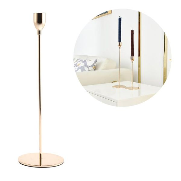 

metal candle holder european golden wedding decorative bar party living room candlestick home decor holders